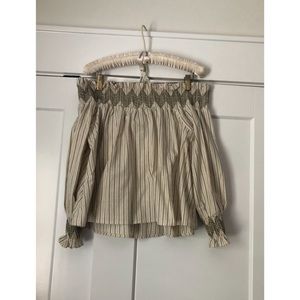Anthropologie Off the Shoulder Shirt
